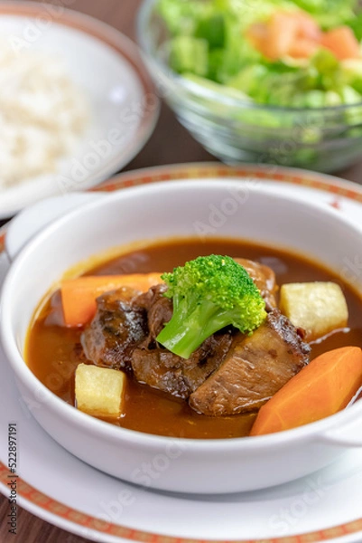 Fototapeta ビーフシチュー定食