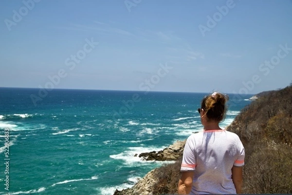 Obraz person on the beach