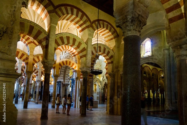 Fototapeta sala de las columnas, Mezquita-catedral de Córdoba, Andalucia, Spain