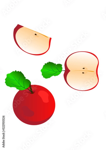 Obraz red apple