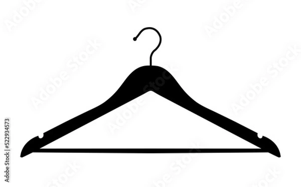 Fototapeta Clothes hangar hook Vector Icon