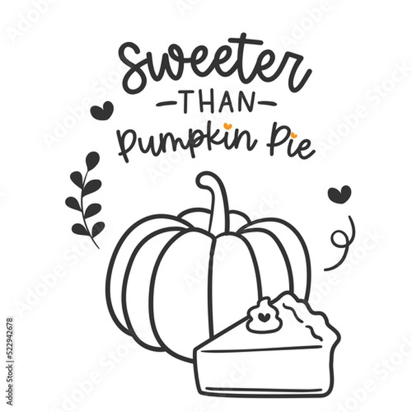 Fototapeta autumn pumpkin pie