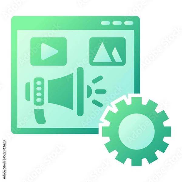Fototapeta Content Management Icon