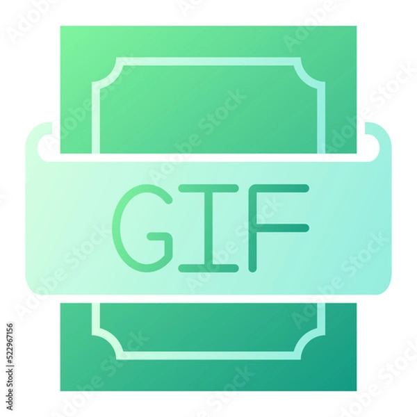 Fototapeta Gif Icon