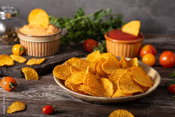 Obraz Tortilla chips witch chilli