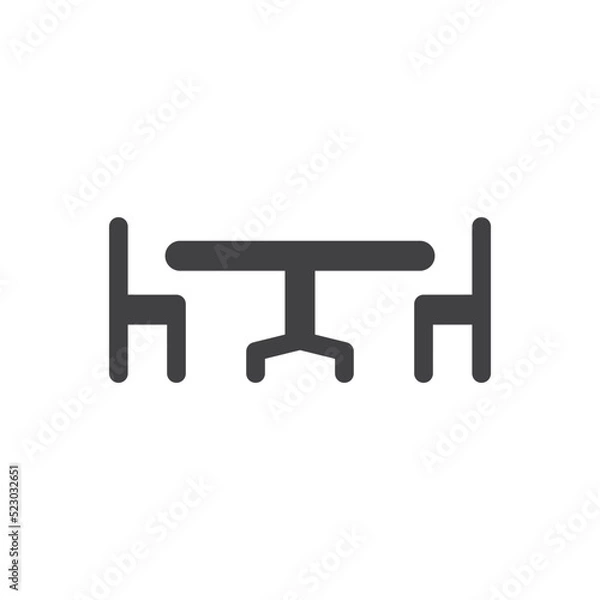 Fototapeta Table Icon