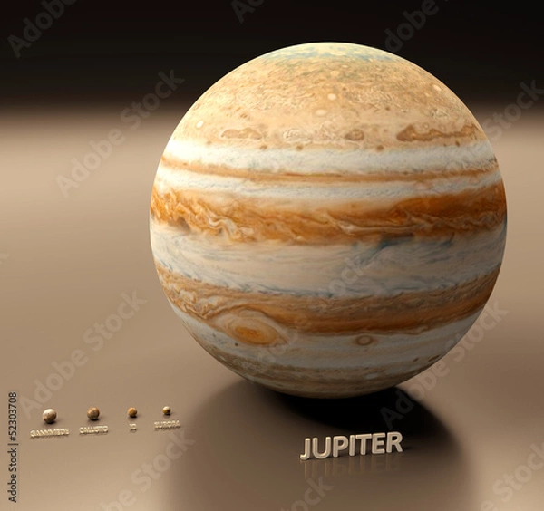 Obraz Jupiter with Moons