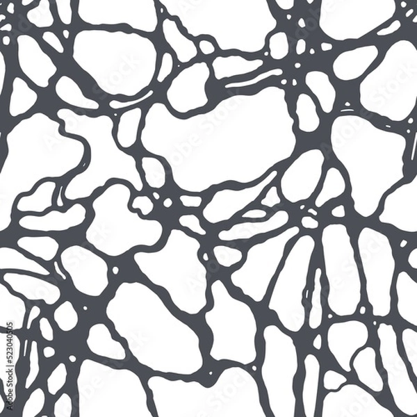 Obraz seamless pattern abstract graphics black and white