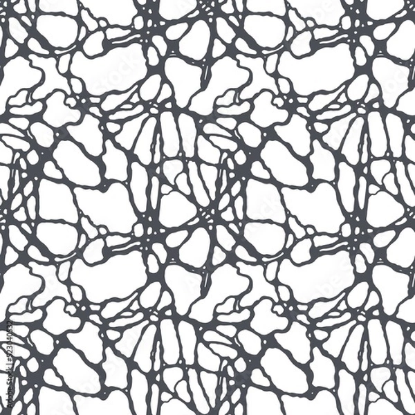 Obraz seamless pattern abstract graphics black and white