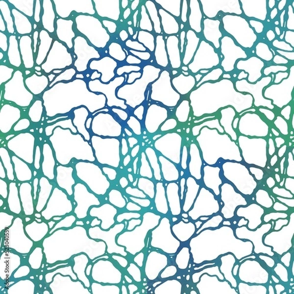 Obraz seamless pattern abstract graphics gradient green and blue