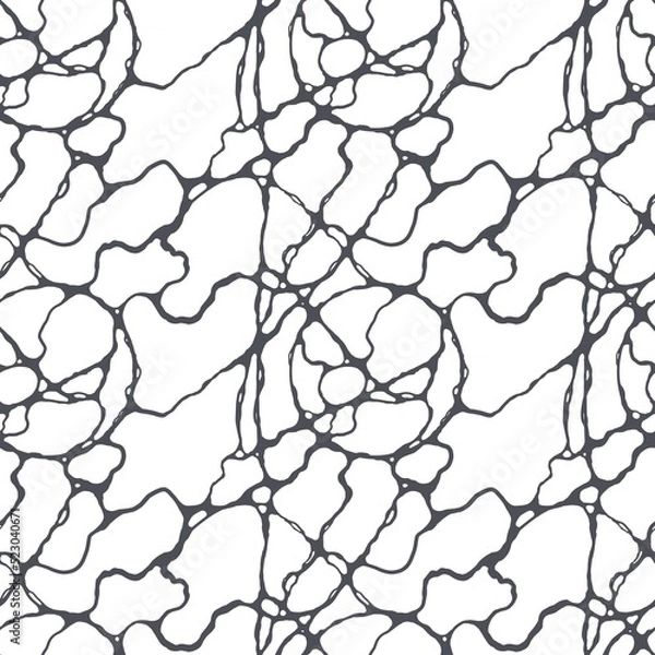 Obraz seamless pattern abstract graphics black and white