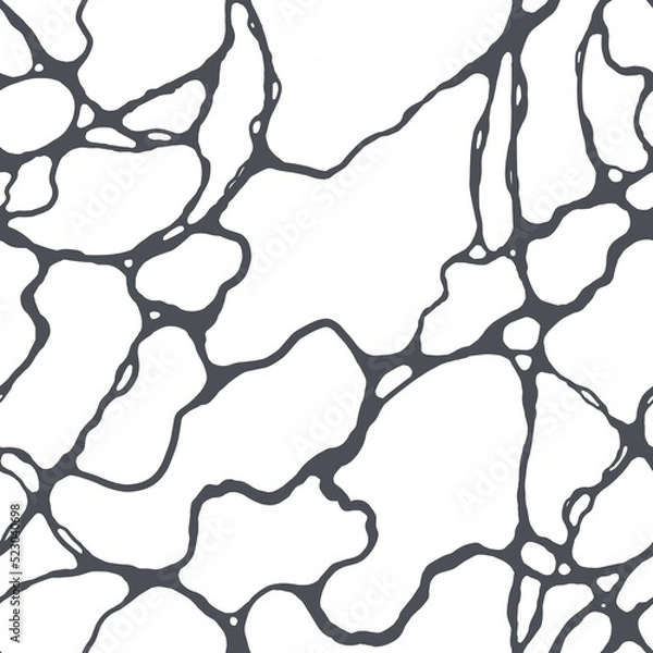Obraz seamless pattern abstract graphics black and white