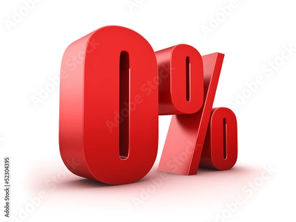 Fototapeta Zero procent