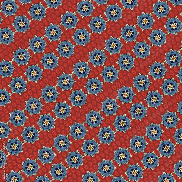Fototapeta Oriental Inspired Floral Pattern