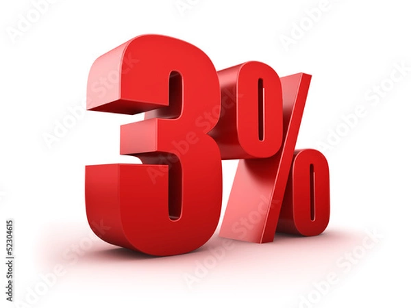 Fototapeta 3 Prozent