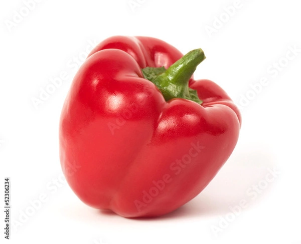 Obraz Red pepper isolated on a white background