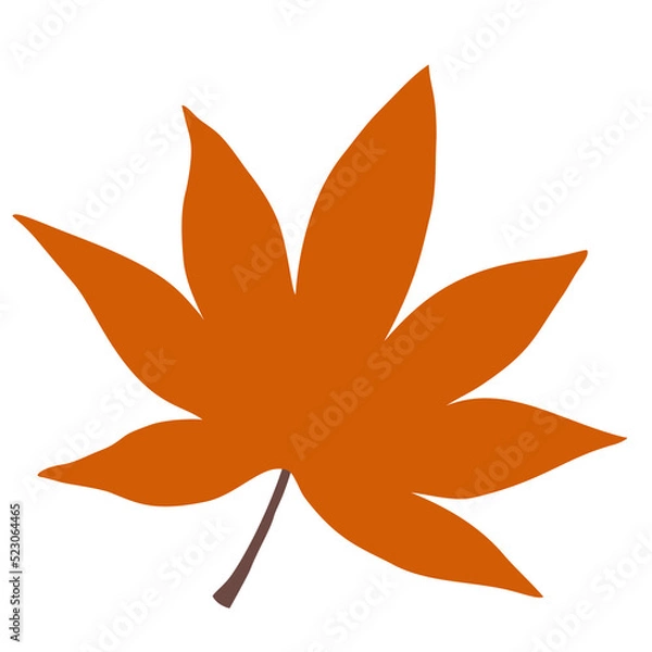 Fototapeta Automn Leaf Vector Icon Illustration in flat design.
