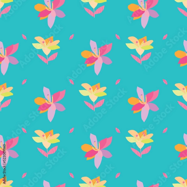 Fototapeta Flower Seamless Pattern