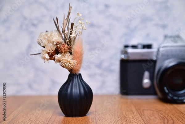 Obraz 花と写真機