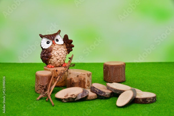 Obraz 話しかけるふくろう