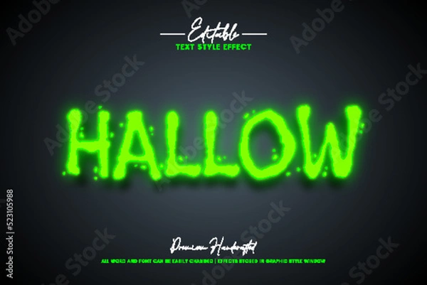 Fototapeta Halloween Editable Text Style Effect