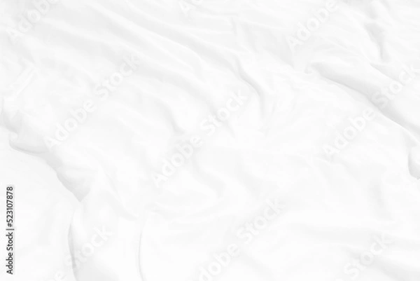 Fototapeta  white bedding sheets texture for background
