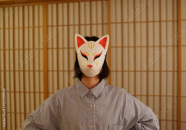 Fototapeta 狐のお面