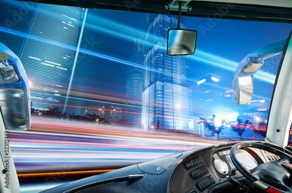 Fototapeta the light trails