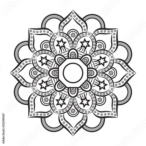 Obraz abstract floral background mandala