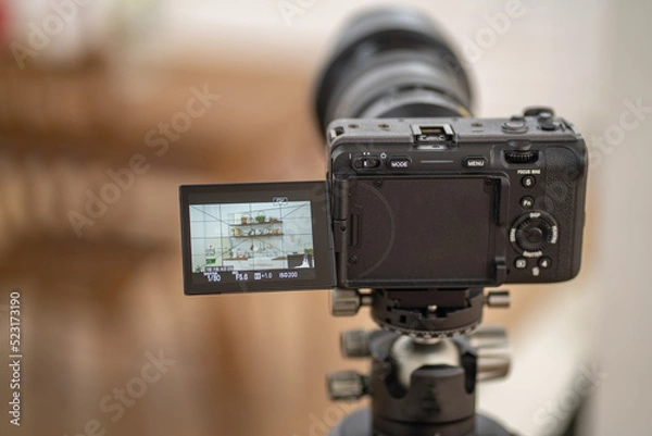 Obraz 스튜디오에서 영상 촬영 중인 카메라