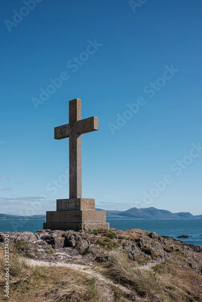 Obraz cross on the hill