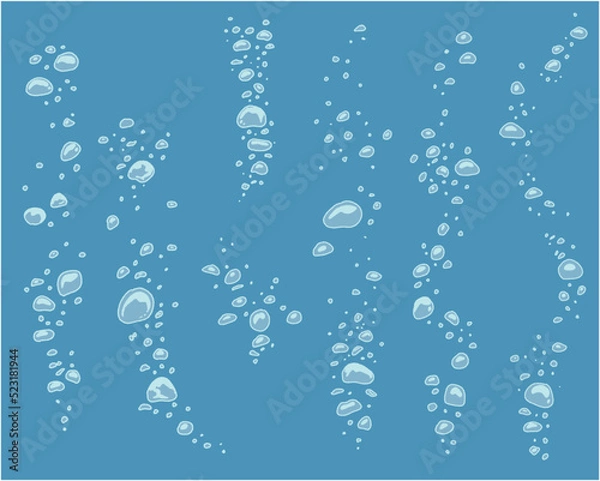 Fototapeta 泡の手書きイラスト-カラー