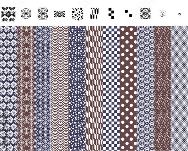 Fototapeta 和柄（＋おまけ）の手書きイラスト