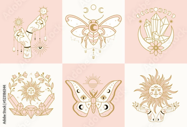 Fototapeta Mystical and celestial vector