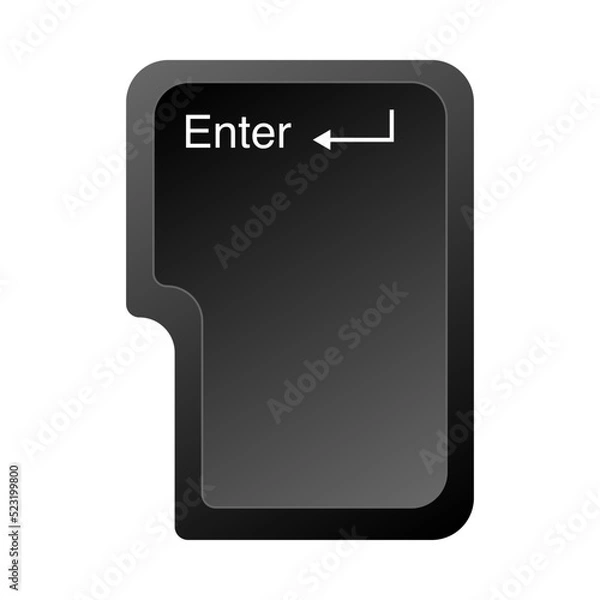 Fototapeta Enter key