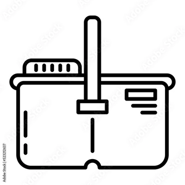 Fototapeta place for water and floor soap for mops