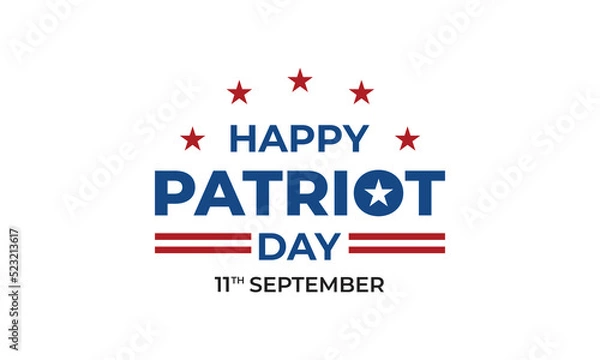 Obraz Happy Patriot's Day Design , Vector Template