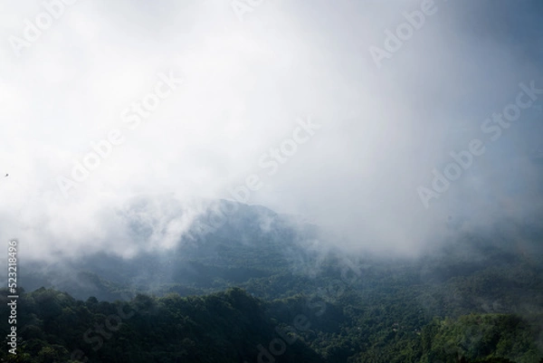 Obraz mountain mist fog