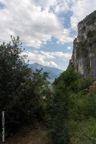 Fototapeta clouds over the mountain