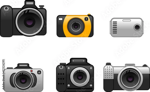 Obraz digital cameras set 2