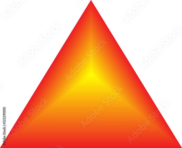 Fototapeta Triangle click press button upload internet website icon cursor up mark abstract background illustration