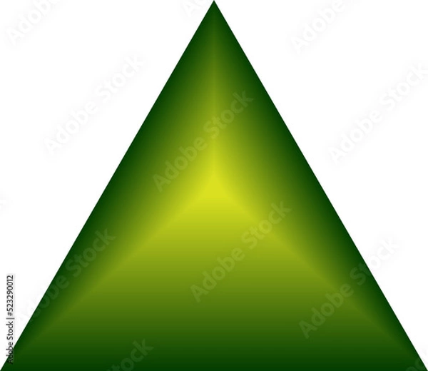 Fototapeta Triangle click press button upload internet website icon cursor up mark abstract background illustration