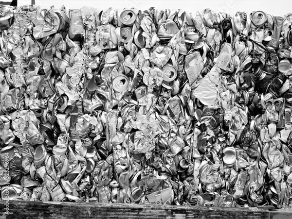 Fototapeta scrap cans