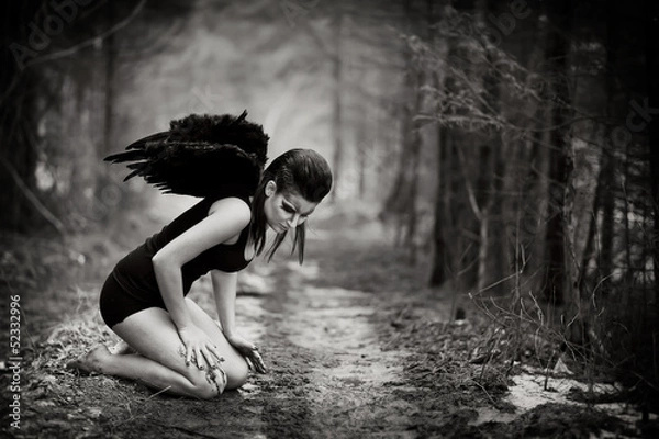 Obraz upadły anioł