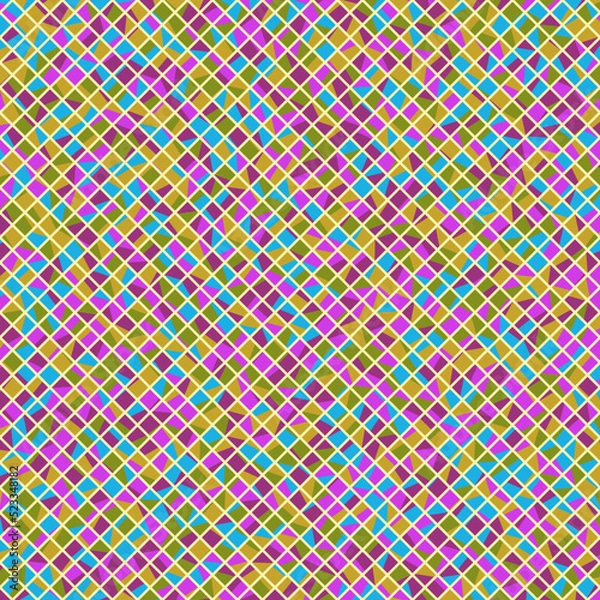 Fototapeta Color Rhombus tile tessellation pattern illustration