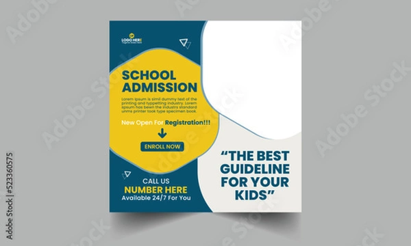 Obraz Education Social Media Post Template