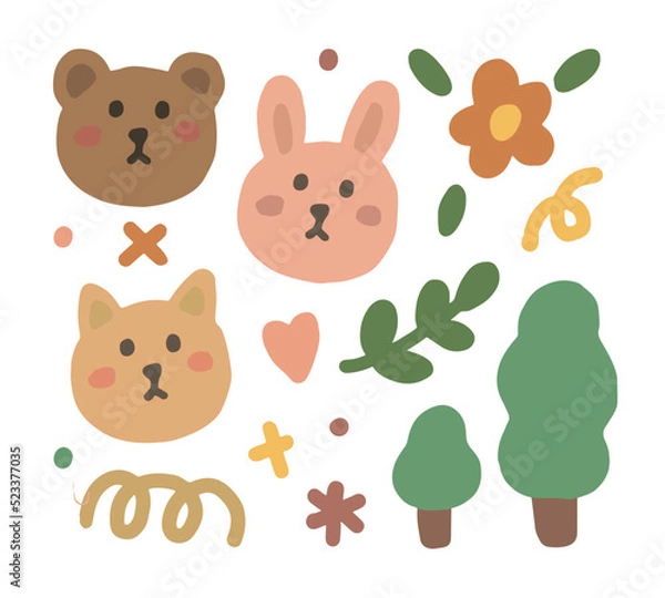 Obraz set of animals