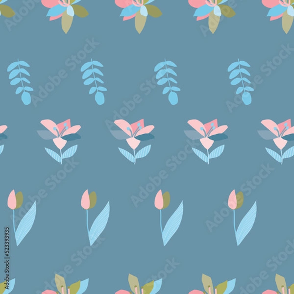 Fototapeta Flower Leaf Seamless Pattern