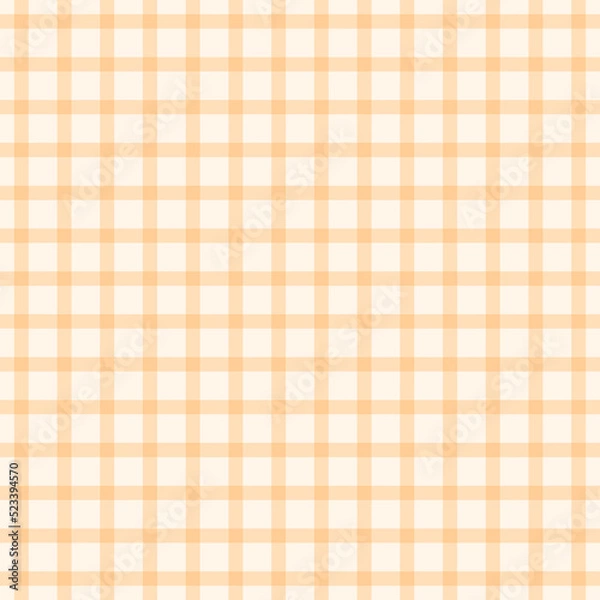 Obraz Abstract autumn orange grid striped seamless geometric pattern line background. Vector illustration