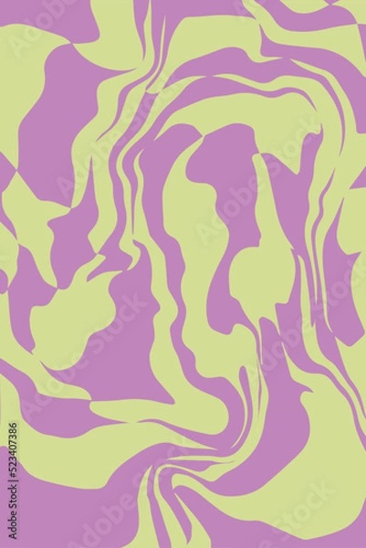 Fototapeta Abstract Retro seamless background with waves marble effect 